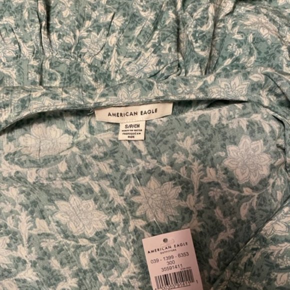 AE Ruffle Wrap Mini Dress Size Small BNWT - Picture 9 of 11